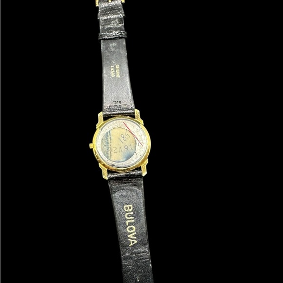 Old Bulova Watches - Etsy Bulova Quartz Gold and Black Watch with MOP dial.  Brand new, old stock. Unused